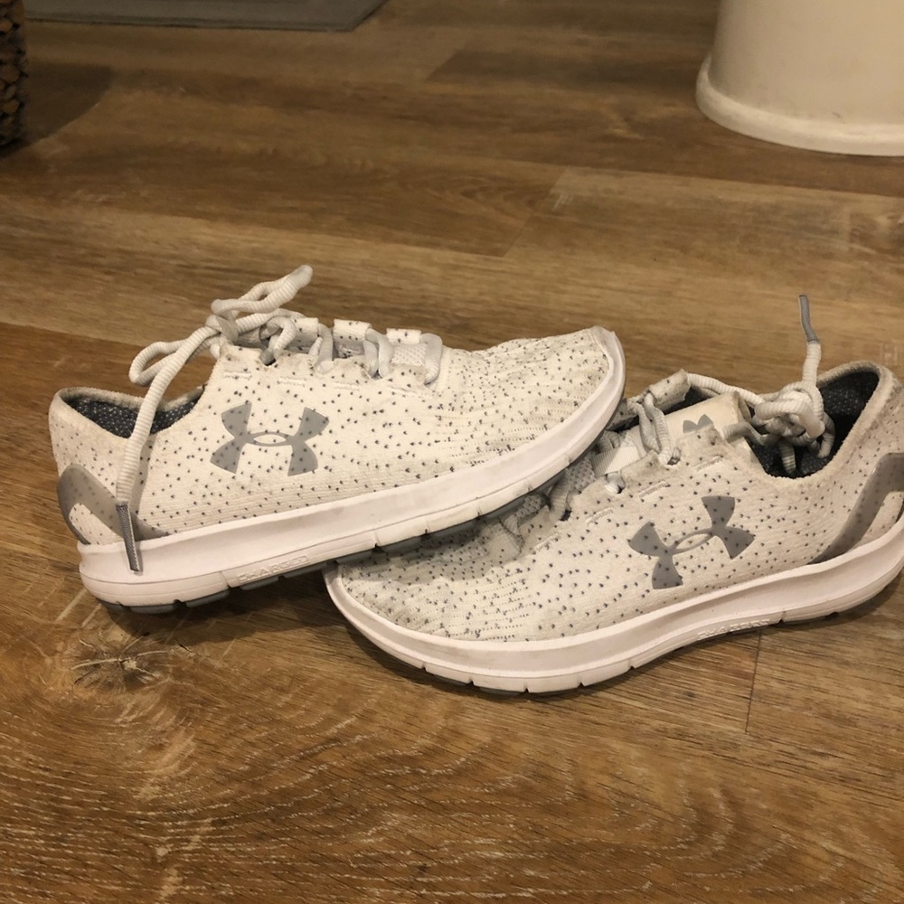 Under Armour White Running Shoes